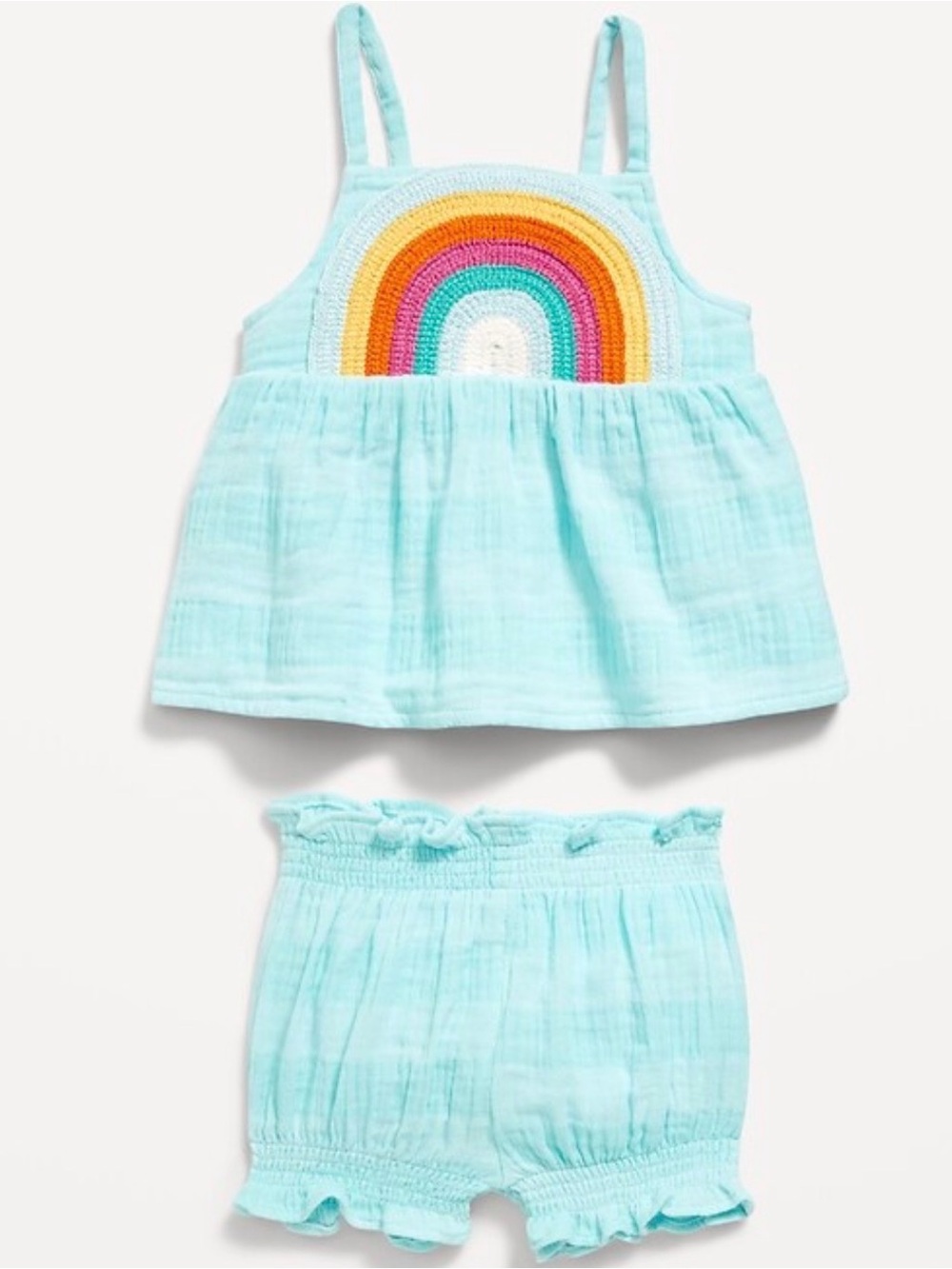 Old Navy Sleeveless Double - Wave Top and Shorts set .
